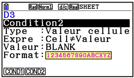 CASIO GRAPH90+E PYTHON - ■ Présentation générale de la mise en forme conditionnelle - 2