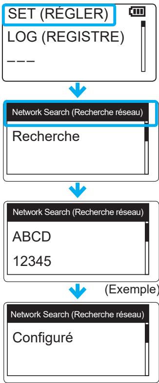 ICOM IP501H - Démarrer une recherche de réseau - 2
