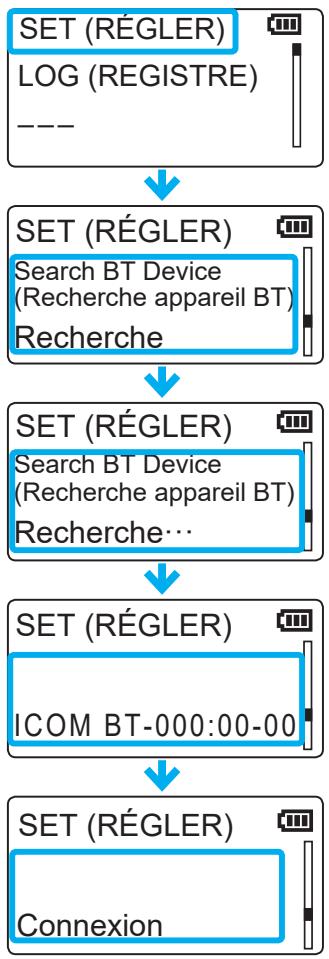ICOM IP501H - Recherche des appareils bluetooth - 2