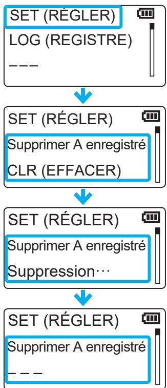 ICOM IP501H - Supprimer tout l'historique d'enregistrement audio - 2