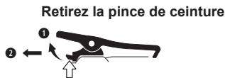 ICOM IP501H - Fixer la pince de ceinture - 2
