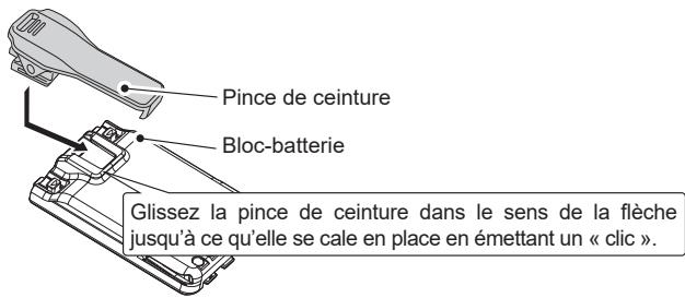 ICOM IP501H - Fixer la pince de ceinture - 1