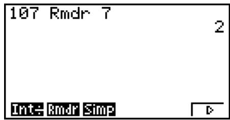 CASIO GRAPH35+EII PYTHON - ■ Reste d'entier divisé par entier - 1