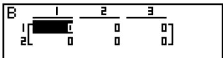 CASIO GRAPH35+EII PYTHON - Example Creer une matrice de 2 lignes × 3 colonnes dans la zone nommée Mat B - 7