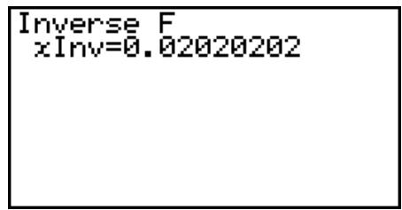 CASIO GRAPH35+EII PYTHON - - Loi F cumulative inverse - 3