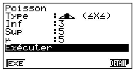 CASIO GRAPH35+EII PYTHON - Distribution Poisson - 1