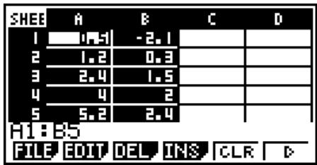 CASIO GRAPH35+EII PYTHON - - Calculus statistiques et de régression avec des variables appariées - 1