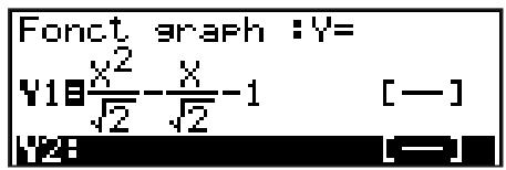 CASIO GRAPH35+EII PYTHON - Mode d'écriture mathématique dans le mode GRAPH - 1