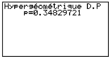 CASIO GRAPH35+EII PYTHON - - Probabilité hypergéométrie - 2