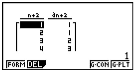 CASIO GRAPH35+EII PYTHON - ■ Génération d'une table numérique depuis une formule de récurrence - 2