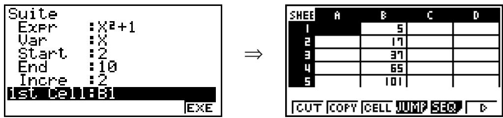 CASIO GRAPH35+EII PYTHON - - Saisie automatique d'une suite numérique à partir d'une expression de fonction - 2
