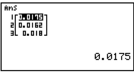 CASIO GRAPH35+EII PYTHON - Exemple 2 Convertir {175, 162, 180} metres carrés en hectares - 1
