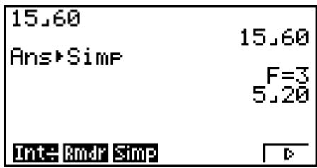 CASIO GRAPH35+EII PYTHON - ■ Simplification - 1