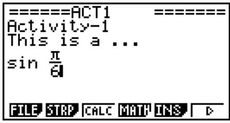 CASIO GRAPH35+EII PYTHON - - Saisie d'une formule de calcul dans une eActivity - 3