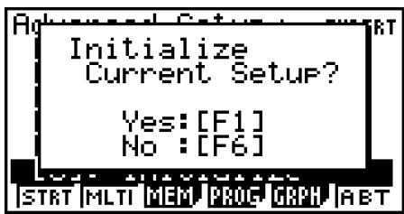CASIO GRAPH35+EII PYTHON - - To return setup parameters to their initial defaults - 1