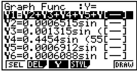 CASIO GRAPH35+EII PYTHON - To perform Fourier series expansion - 6