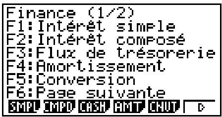 CASIO GRAPH35+EII PYTHON - Écran Finance 1 - 1
