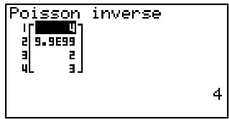 CASIO GRAPH35+EII PYTHON - - Loï de Poisson cumulative inverse - 2