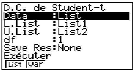CASIO GRAPH35+EII PYTHON - - Loi t de Student cumulative - 1