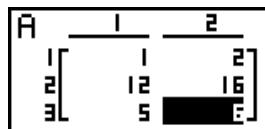 CASIO GRAPH35+EII PYTHON - Exemple Calculer le produit des valeurs de la ligne 2 en multipliant par 4 - 1