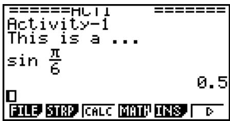 CASIO GRAPH35+EII PYTHON - - Saisie d'une formule de calcul dans une eActivity - 4