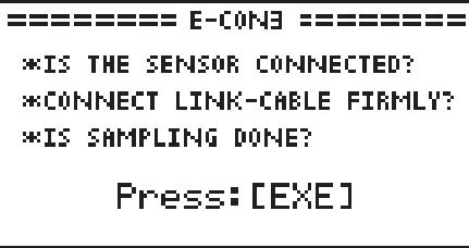 CASIO GRAPH35+EII PYTHON - - To start sampling - 1