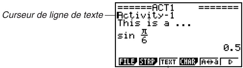 CASIO GRAPH35+EII PYTHON - - Saisie de caractères et d'expressions en tant que texte - 1