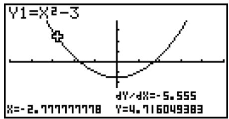 CASIO GRAPH35+EII PYTHON - ■ Affichage de la valeur de la fonction dérivée - 1
