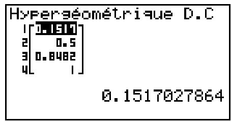 CASIO GRAPH35+EII PYTHON - - Loi hypergéométrique cumulative - 2