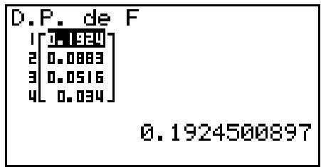 CASIO GRAPH35+EII PYTHON - - Densité de probabilité F - 2