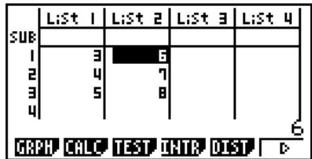 CASIO GRAPH35+EII PYTHON - - Pour saïris une série de valeurs simultanément - 4