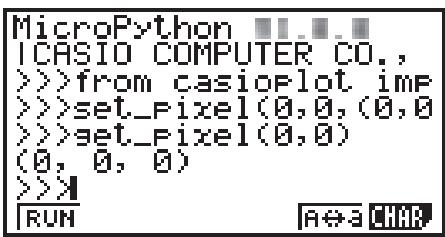 CASIO GRAPH35+EII PYTHON - getpixel() - 1