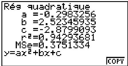 CASIO GRAPH35+EII PYTHON - - Calcul du coefficient de détermination (r^2) et de MSe - 1