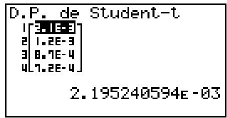 CASIO GRAPH35+EII PYTHON - - Densité de probabilité t de Student - 2