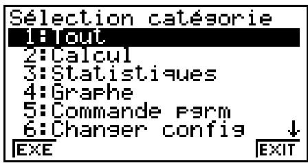 CASIO GRAPH35+EII PYTHON - - Utilisation du catalogue pour entraîr une commande - 1
