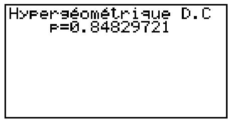 CASIO GRAPH35+EII PYTHON - - Loi hypergéométrique cumulative - 3
