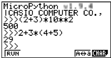 CASIO GRAPH35+EII PYTHON - - Amortissement - 1