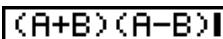 CASIO GRAPH35+EII PYTHON - Exemple Sauvegarder la fonction (A+B) (A-B) dans la mémoire de fonctions 1 - 2