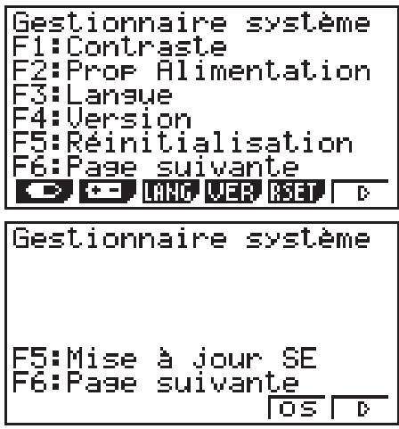 CASIO GRAPH35+EII PYTHON - Utilisation du menu de réglages du système - 1