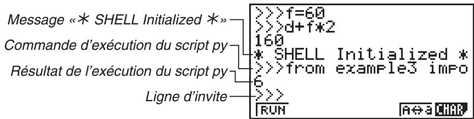 CASIO GRAPH35+EII PYTHON - ■Initialisation du SHELL - 2
