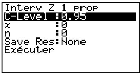CASIO GRAPH35+EII PYTHON - - Intervalle Z à 1 proportion - 1