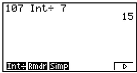 CASIO GRAPH35+EII PYTHON - ■ Quotient d'entier divisé par entier - 1