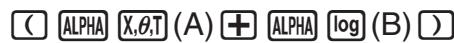 CASIO GRAPH35+EII PYTHON - Exemple Sauvegarder la fonction (A+B) (A-B) dans la mémoire de fonctions 1 - 1