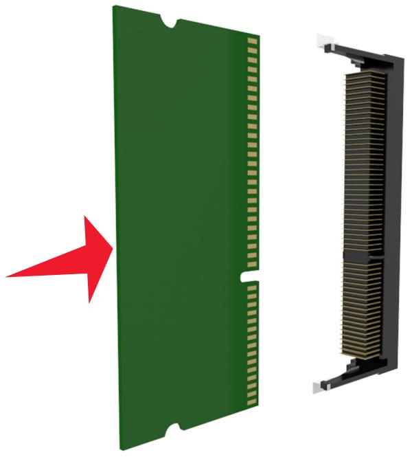 LEXMARK MX617DE - Installation d'une carte mémoire - 3