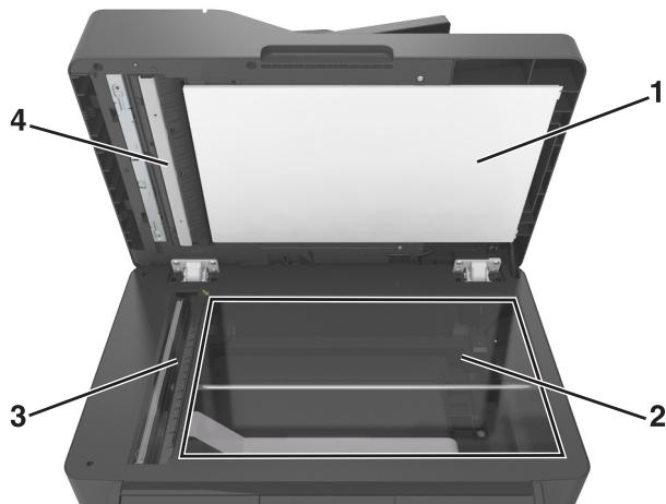 LEXMARK MX617DE - Nettoyage de la vitre du scanner - 2