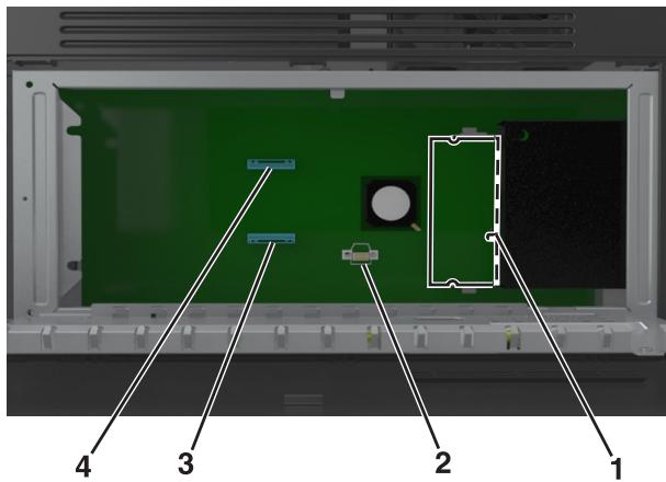 LEXMARK MX617DE - Accès à la carte contrôleur - 4