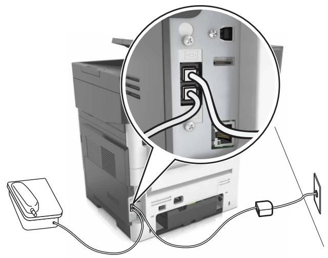 LEXMARK MX617DE - Configuration de la télécopie à l'aide d'une ligne DSL - 4