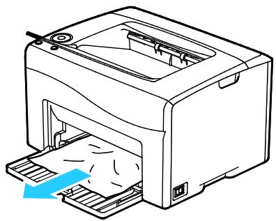 XEROX 6020V - Élimination des bourrages papier à l'avant de l'imprimante - 2