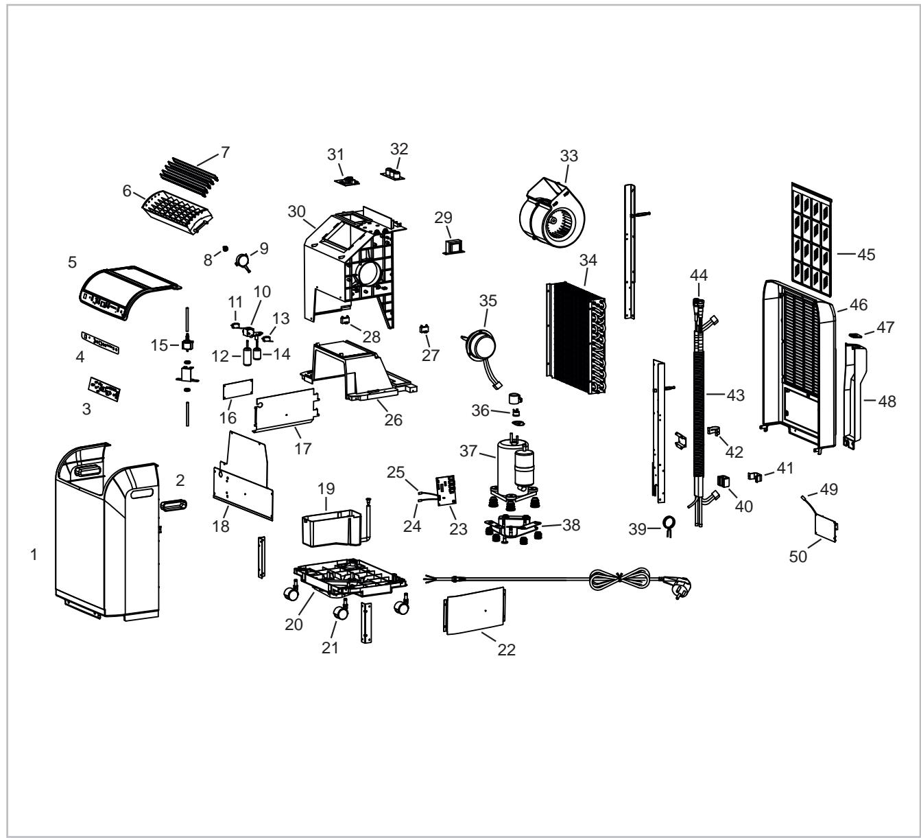 REMKO RKL 495 - Représentation de l'unité interieure - 1