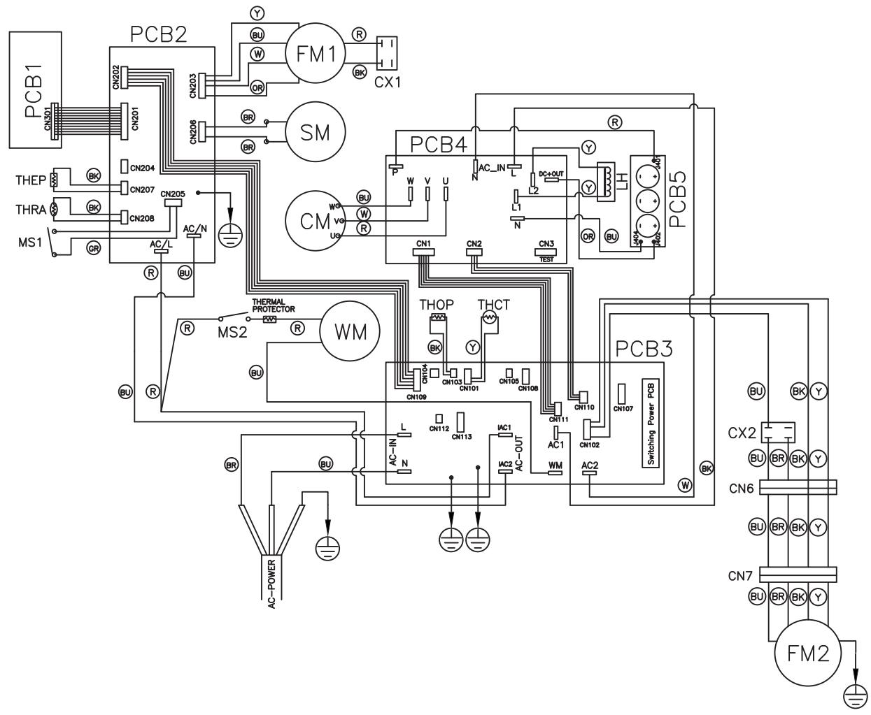 REMKO RKL 495 - Scheme de raccordement électrique - 1